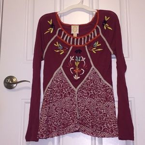 Anthropologie Rio Rao Long Sleeve Shirt